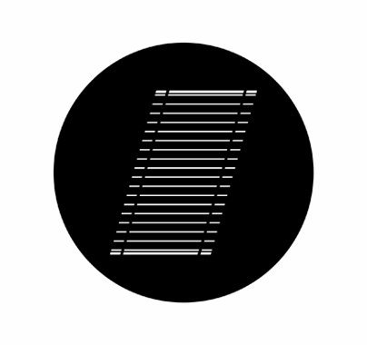 Rosco Oblique Blind Steel Gobo 77717