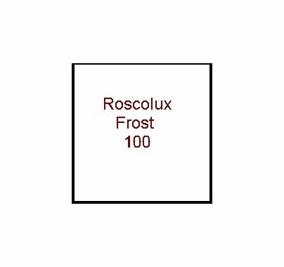 Rosco Roscolux 100 Frost Diffusion Gel Filter Sheet 20"x24"
