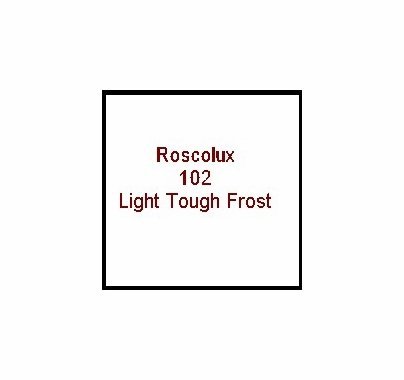 Rosco Roscolux 102 Light Tough Frost Diffusion Lighting Gel Filter