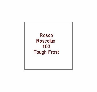 Rosco Roscolux 103 Tough Frost Diffusion Gel Filter Sheet 20"x24"