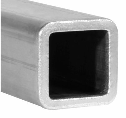 Square Aluminum Tube Radius Edge 3/4" | 8ft