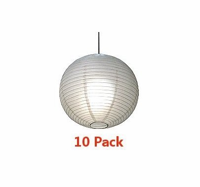 24" Chinese Paper Lantern 10 Pack Bulk Discount Super Saver
