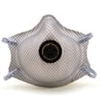 Moldex 2400N95 Plus Nuisance Organic Vapors Disposable Respirator with Latex Straps & Button Valve Med/Lg Only (N95+OV) (Case of 100 Masks)
