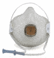 Moldex 2700N95, 2701N95 Disposable Respirator with Cloth HandyStrap & Ventex Valve (N95) (Case of 100 Masks)