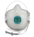 Moldex 2730AN100, 2731AN100 Disposable Respirator with Cloth HandyStrap, Full Face Flange, & Ventex Valve (N100) (Case of 20 Individually Wrapped Masks)