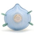 Moldex 2300N95, 2301N95, 2307N95 Classic Disposable Respirator with Latex Straps & Button Valve (N95) (Case of 100 Masks)