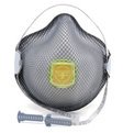 Moldex 2840R95 Plus Nuisance Organic Vapors Disposable Respirator with Cloth HandyStrap + Ventex Valve (R95+OV) (Case of 100 Masks)