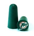 NFL Ear Plugs - Miami Dolphins Foam Ear Plugs with NFL Team Colors and Imprints (NRR 32) (6 Pairs)