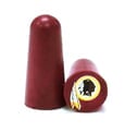 NFL Ear Plugs - Washington Redskins Foam Ear Plugs with NFL Team Colors and Imprints (6 Pairs)