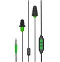 Plugfones PIPP-BE Protector Plus Series Earphones with Hearing Protection + In-Line Mic (NRR 26)