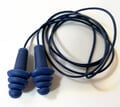 Elvex Quattro EP-416 Fully Metal Detectable Reusable Ear Plugs Corded (NRR 27, SNR 34)