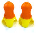 SilentEar Reusable Ear Plugs, Orange Body w/Yellow Flange (NRR 32)