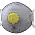 DeltaPlus M1200VW N95+OV/FFP2 Disposable Respirator Dust Mask with Exhalation Valve, Dual Self-Adjusting Straps, Metal Nose Clip, and Nose Pad (N95+OV, FFP2) (Case of 100 Masks)