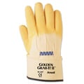 Ansell 16-347 Golden Grab-It II Premium Rubber Coated Palm Jersey Liner General Purpose Gloves (Case of 72 Pairs)