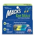 Mack's Ear Seals Reusable Ear Plugs (NRR 27)