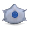 Moldex 2500N95 Plus Nuisance Acid Gases Disposable Respirator with Latex Straps & Button Valve Med/Lg Only (N95) (Case of 100 Masks)