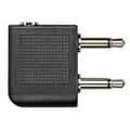 Two-Prong Stereo Airplane Adapter Plug
