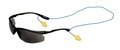 3M Virtua Sport Protective Eyewear 11798-00000-20 Corded Control System, Gray Anti-Fog Lens (Glasses + One Pair UltraFit Corded Ear Plugs)