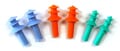 Tasco Tri-Fit Triple Flange Reusable Ear Plugs in Poly Bag (NRR 25)