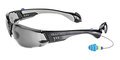 ReadyMax Construction Safety Glasses with Ear Plugs - PermaPlug&trade; (NRR 27)