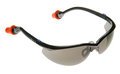Plugs Safety Glasses with Gray Lens and Durafoam Ear Plugs (NRR 25/SNR 29)