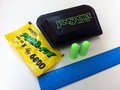 Special Offer Large Size Squeeze-To-Open Ear Plug and Earphone Carry Pouch with JanSport Logo Imprint