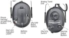 Elvex ConnecTunes Wireless BlueTooth-Capable Two-Way Electronic AM/FM Radio Ear Muffs w/Boom Microphone (NRR 22/SNR 27)