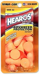 Hearos 5810 Advanced Protection UF Foam Ear Plugs (NRR 32) (10 Pairs)