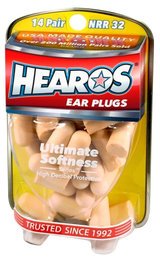 Hearos 5210 Original Formulation Ultimate Softness Series Foam Ear Plugs (NRR 32) (14 Pairs)