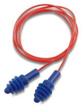 Howard Leight by Honeywell AirSoft Reusable Ear Plugs w/Red Poly-Cord and Carry Case (NRR 27) (Box of 50 Pairs)