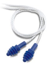 Howard Leight by Honeywell AirSoft Reusable Ear Plugs w/White Cotton Cord (NRR 27)