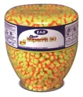 3M E-A-R 391-1002 Classic SuperFit-30 PVC Foam Ear Plug Dispenser Refill Bottle (NRR 30) (500 unwrapped pairs)