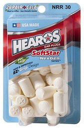 Hearos 5502 SoftStar NexGen Series Foam Ear Plugs (NRR 30) (28 Pairs)