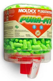 Moldex Pura-Fit UF Foam Ear Plugs PlugStation (NRR 33) (Case of 6 Dispensers each with 250 Unwrapped Pairs)