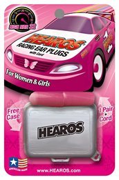 Hearos Earplugs Corded Racing Ear Plugs for Women and Girls (NRR 32)