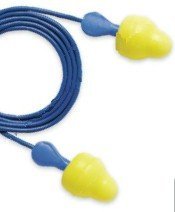 E-A-R Push-Ins ComforTip No-Roll Foam Ear Plugs Corded (NRR 26)