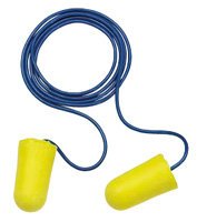 E-A-R Taper-Fit 2 UF Foam Ear Plugs Corded (NRR 32) (Box of 200 Pairs)