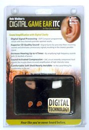 Walker's Digital Game ITC Hunter's Hearing Aid for Left Ear in Beige (Single Ear Piece) Like New in Open Blister Pack
