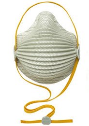 Moldex 4600, 4601 Airwave N95 Disposable Respirator with Cloth SmartStrap (N95) (Case of 100 Masks)