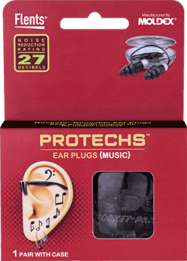 Flents PROTECHS Music Reusable Ear Plugs (NRR 27)
