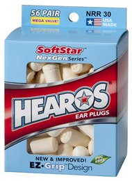 Hearos 5503 SoftStar NexGen Series Foam Ear Plugs (NRR 30) (56 Pairs)