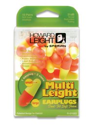 Howard Leight by Honeywell Multi Leight Dual-Ended Foam Ear Plugs (NRR 31) (10 Pairs)