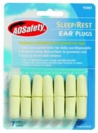 AOSafety Sleep/Rest Foam Ear Plugs (NRR 32) (7 Pairs)
