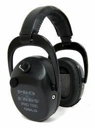 Pro Tac SC Gold Police and Military Electronic Ear Muffs Lithium Battery, OD Green (NRR 25)
