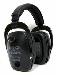 Pro Tac Slim Gold Police and Military Electronic Ear Muffs (NRR 28)