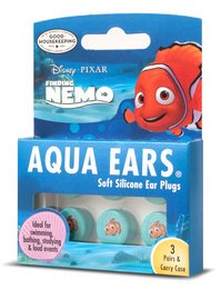 Disney Pixar Finding Nemo Aqua Ears Moldable Silicone Ear Plugs (NRR 22) (Pack of 3 pairs with case)