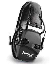 Howard Leight by Honeywell Bilsom Impact Sport Tactical Folding Model Ear Muff (NRR 22) (Sturdy Case and Accessories Included!)