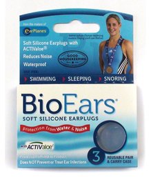 Cirrus BioEars Silicone Ear Plugs For Noise and Water Protection (Pack of 3 Pairs) (NRR 22)