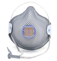Moldex 2740R95, 2741R95 Disposable Respirator with Cloth HandyStrap + Ventex Valve (R95) (Case of 100 Masks)