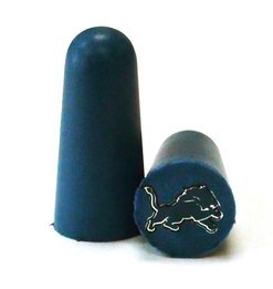 NFL Ear Plugs - Detroit Lions Foam Ear Plugs with NFL Team Colors and Imprints (NRR 32) (6 Pairs)